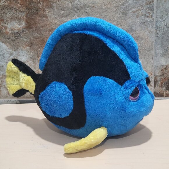 Petting Zoo Bright Eyes Blue Tang Fish Plush Toy 1994 - Picture 11 of 12